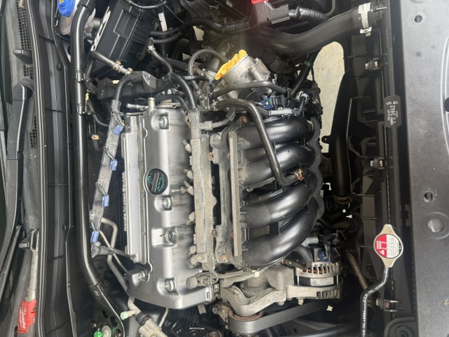 Camshafts exposed